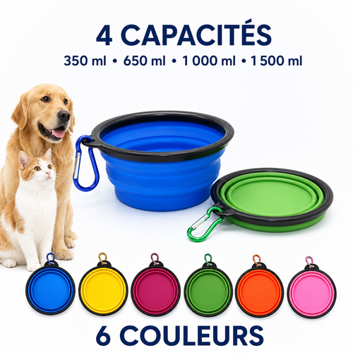 Gamelle Pliable de Voyage CoolPaws™ – Chien & Chat
