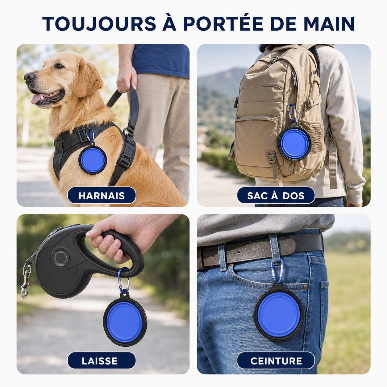 Gamelle Pliable de Voyage CoolPaws™ – Chien & Chat