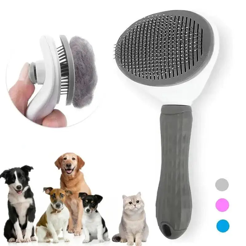 Brosse auto-nettoyante anti-poils – Chien & Chat