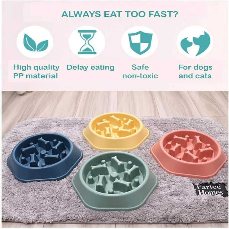 Gamelle anti-glouton pour chien & chat – Mangeoire ludique
